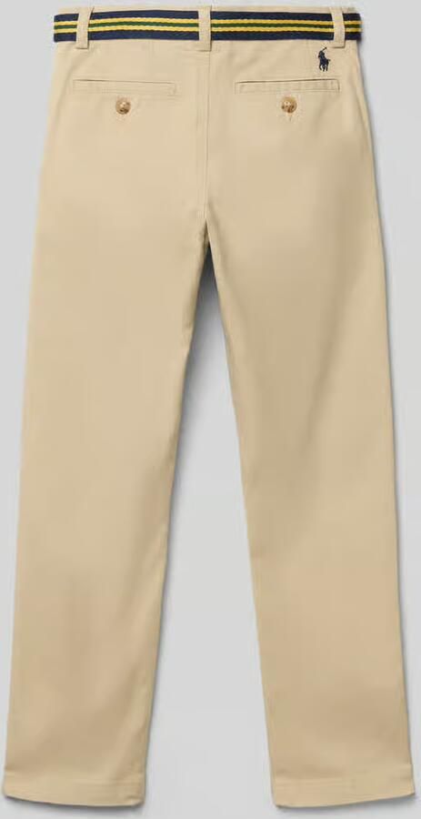 Polo Ralph Lauren Kids Straight fit stoffen broek met steekzakken model 'Bedford'