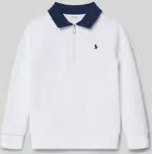 Polo Ralph Lauren Kids sweatshirt met ritssluiting en Labelstitching