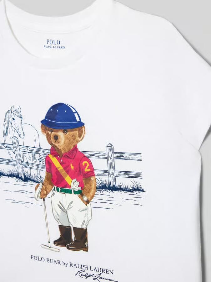 Polo Ralph Lauren Kids T-shirt met motiefprint en ronde hals - Foto 2
