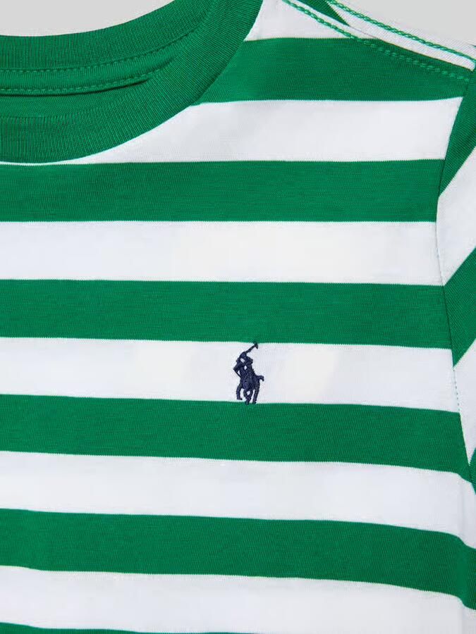 Polo Ralph Lauren Kids T-shirt met ronde hals en labelstitching - Foto 2