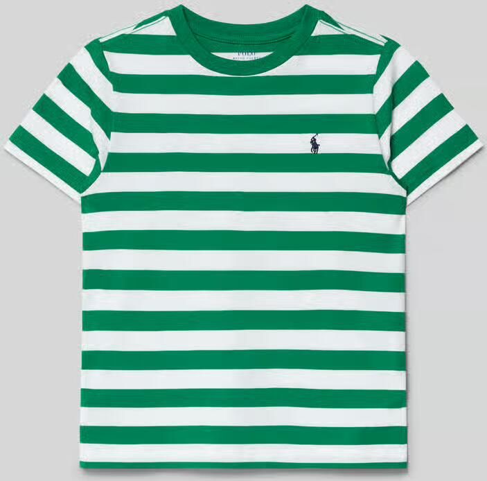 Polo Ralph Lauren Kids T-shirt met ronde hals en labelstitching