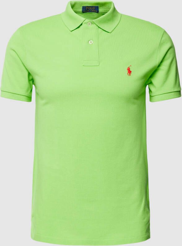 Polo Ralph Lauren Men Polo Shirt Custom Slim Fit Short Arm Groen Heren