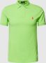 Polo Ralph Lauren Men Polo Shirt Custom Slim Fit Short Arm Groen Heren - Thumbnail 1