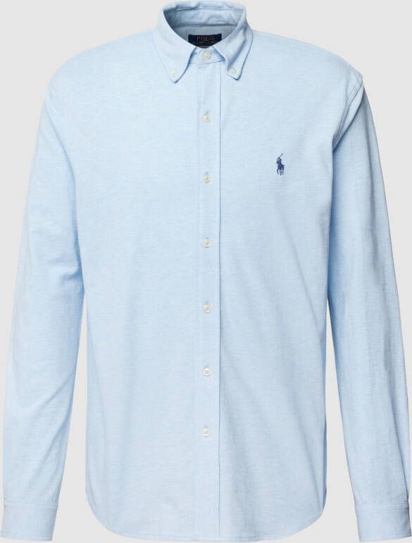 Polo Ralph Lauren Blauw casual overhemd met lange mouwen Blue Heren
