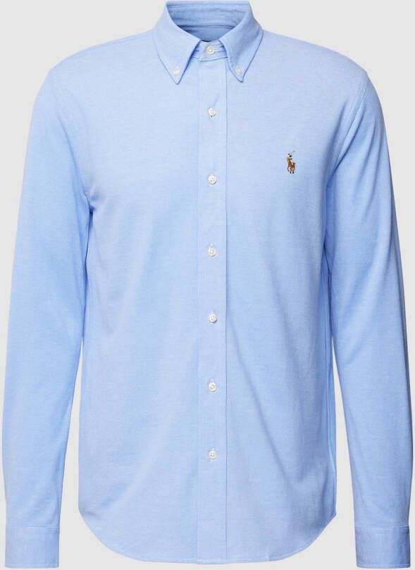 Polo Ralph Lauren Overhemd Lange Mouw CHEMISE AJUSTEE COL BOUTONNE EN POLO FEATHERWEIGHT