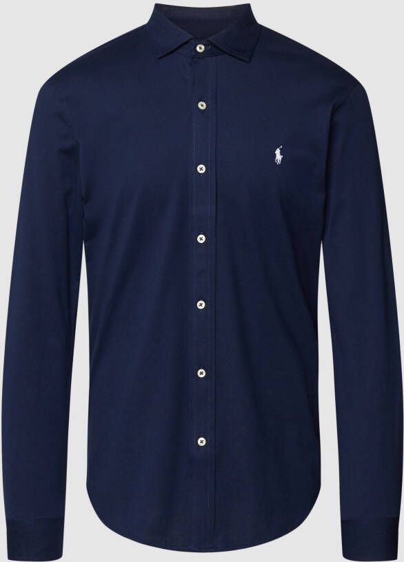 Polo Ralph Lauren Ralph Lauren overhemd donker blauw met embleem