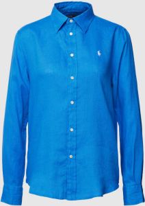 Polo Ralph Lauren Relaxed fit linnen blouse met labelstitching