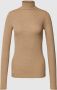 Ralph Lauren Bruine Slim Fit Vest met Lange Mouwen Brown Dames - Thumbnail 1