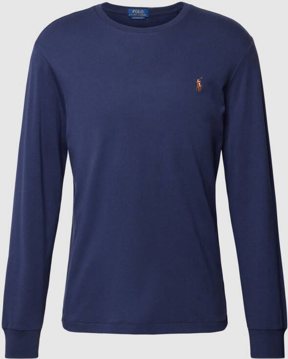 Polo Ralph Lauren Custom slim fit shirt met lange mouwen en ronde hals