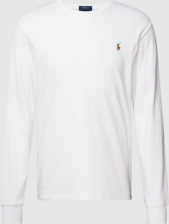 Polo Ralph Lauren Slim fit shirt met lange mouwen en labelstitching