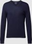 POLO Ralph Lauren fijngebreide wollen slim fit pullover met logo en borduursels hunter navy - Thumbnail 2