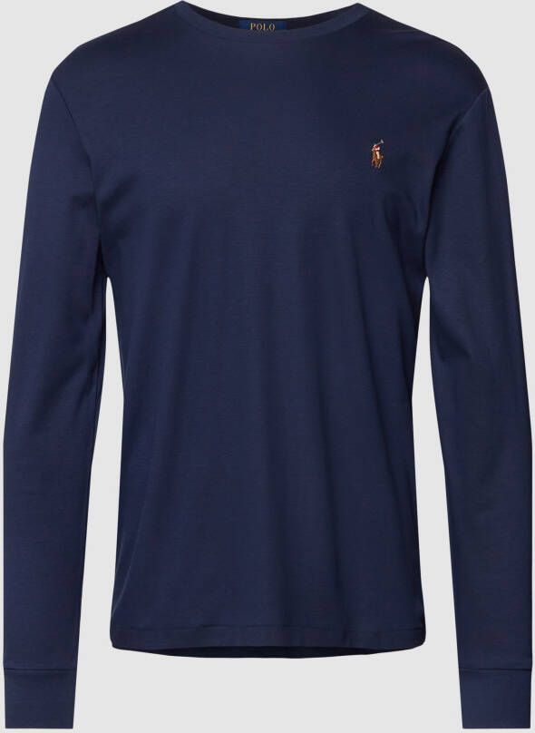 Polo Ralph Lauren Custom slim fit shirt met lange mouwen en ronde hals