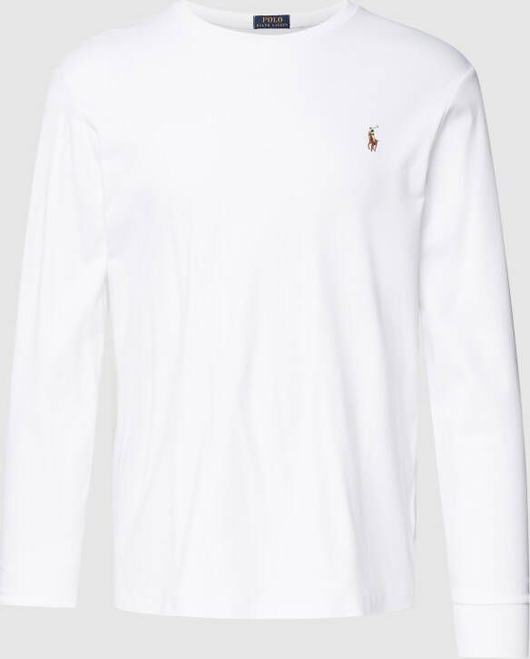Polo Ralph Lauren Custom slim fit shirt met lange mouwen en ronde hals