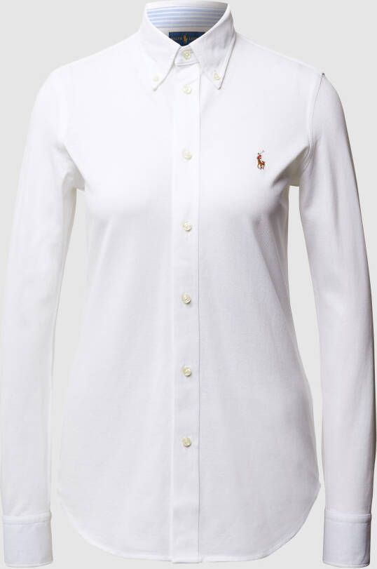 Polo Ralph Lauren Skinny fit blouse van piqué