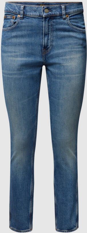 Polo Ralph Lauren Skinny fit jeans met labeldetails model 'TOMP MR CRO'