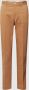 Polo Ralph Lauren Slim Fit Chino Broek met Hoge Taille Beige Dames - Thumbnail 1