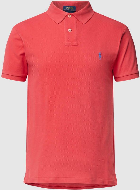 Polo Ralph Lauren Slim fit poloshirt met labelstitching