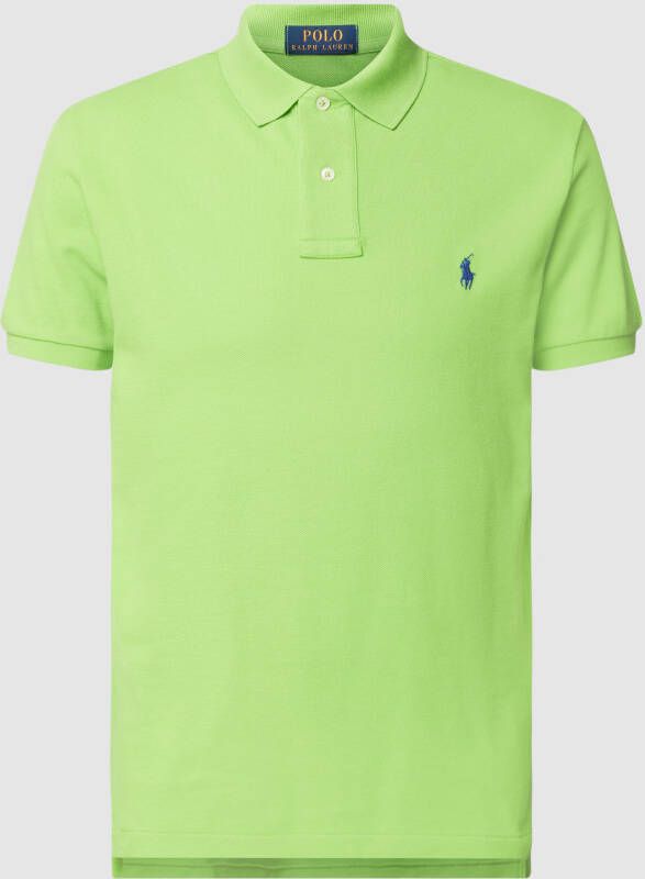 Polo Ralph Lauren Slim fit poloshirt met labelstitching