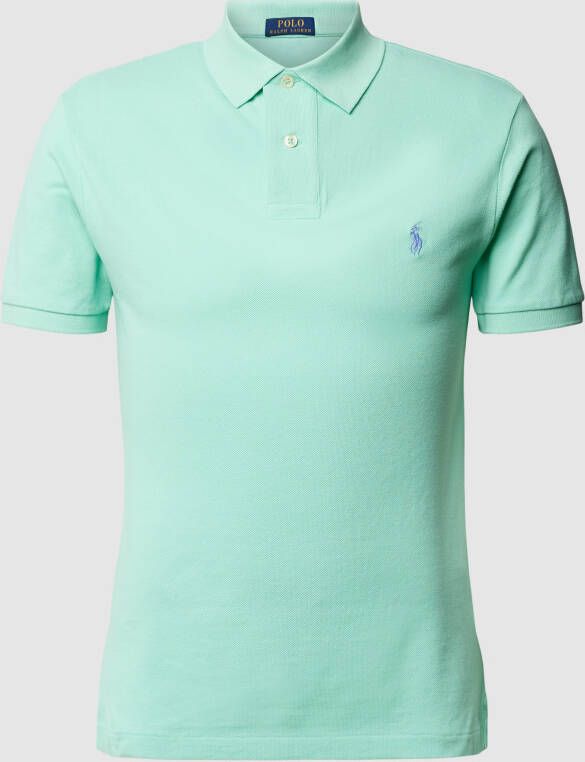 Polo Ralph Lauren Polo Slim Fit Ralph Lauren mint groen met logo