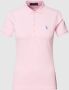 Polo Ralph Lauren Poloshirt van puur katoen met labelstitching model 'JULIE' - Thumbnail 1
