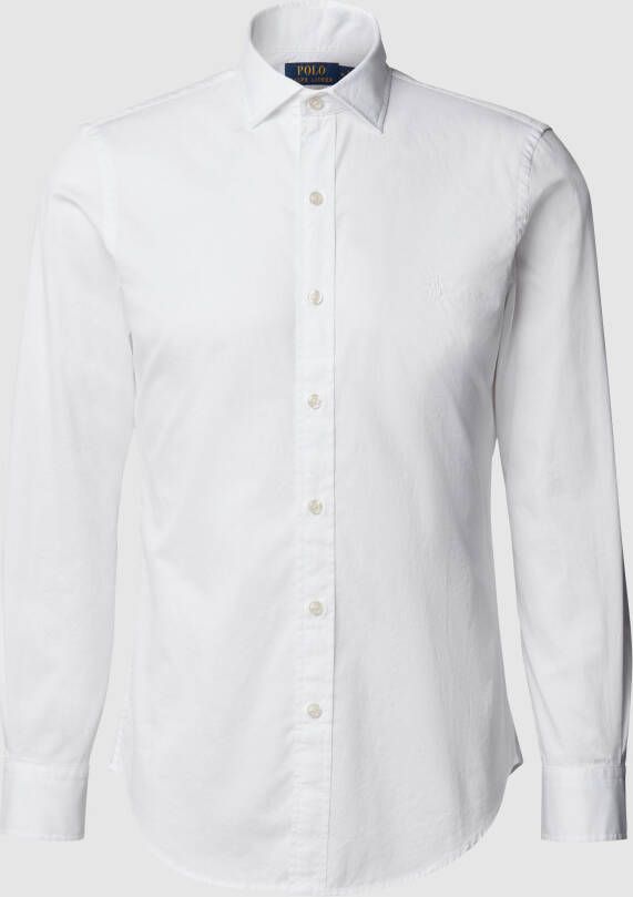 Polo Ralph Lauren Witte Twill Overhemd met Franse Katoen White Heren