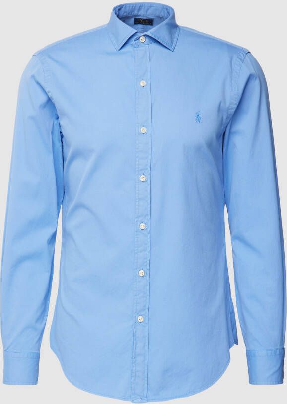Polo Ralph Lauren Casual Blauw Shirt Katoen NorHeren Pasvorm Blue Heren