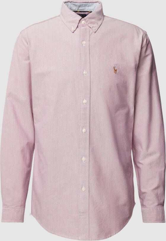 Polo Ralph Lauren Slim fit vrijetijdsoverhemd met logostitching