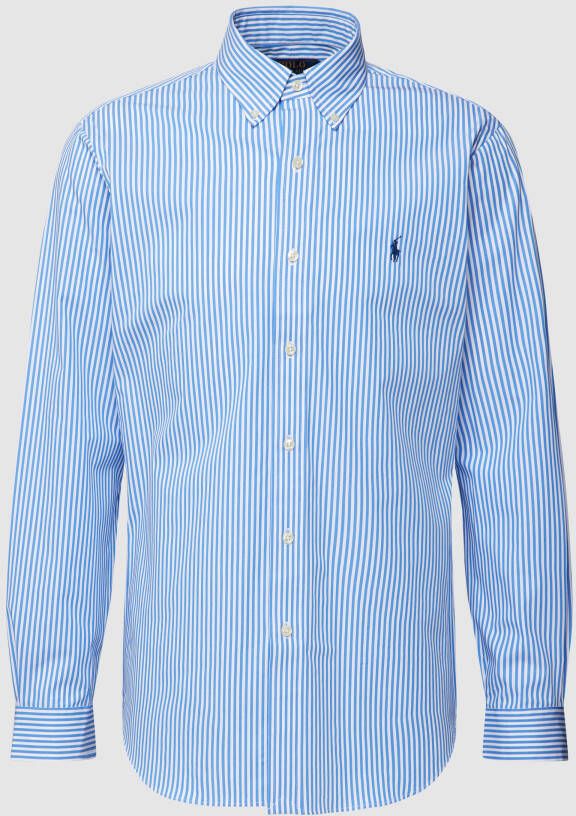 Polo Ralph Lauren Slim fit vrijetijdsoverhemd met streepmotief en logostitching