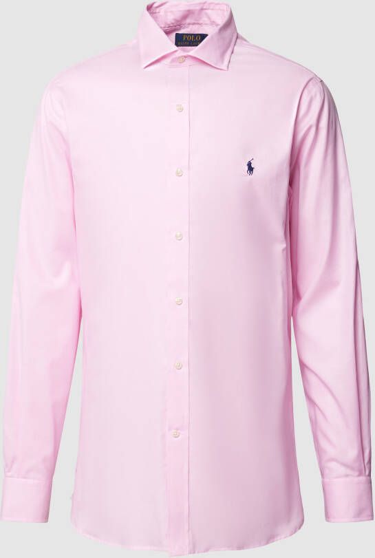 Polo Ralph Lauren Slim fit zakelijk overhemd met logostitching