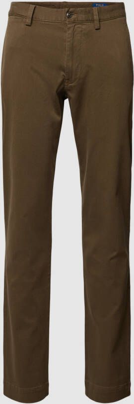 Polo Ralph Lauren Slim stretch fit broek met knoopsluiting model 'BEDFORD'