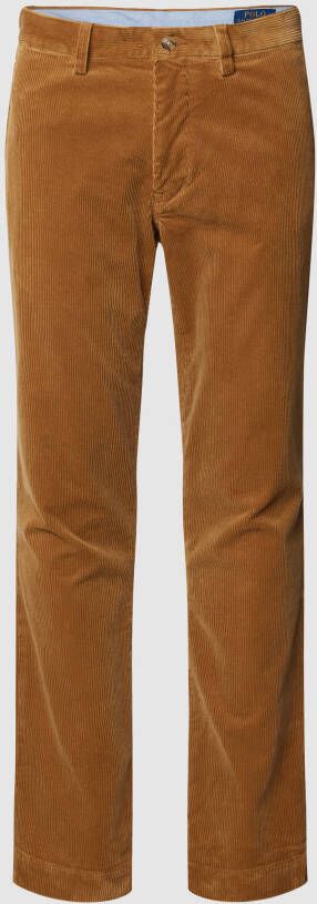 Polo Ralph Lauren Slim stretch fit corduroy broek met knoopsluiting model 'BEDFORD'