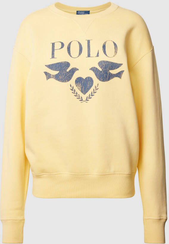 Polo Ralph Lauren Sweatshirt met labelprint model 'DOVE'
