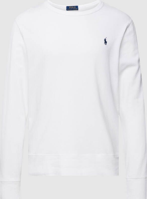 Ralph Lauren Klassieke Witte Terry Sweatshirt voor Heren White Heren
