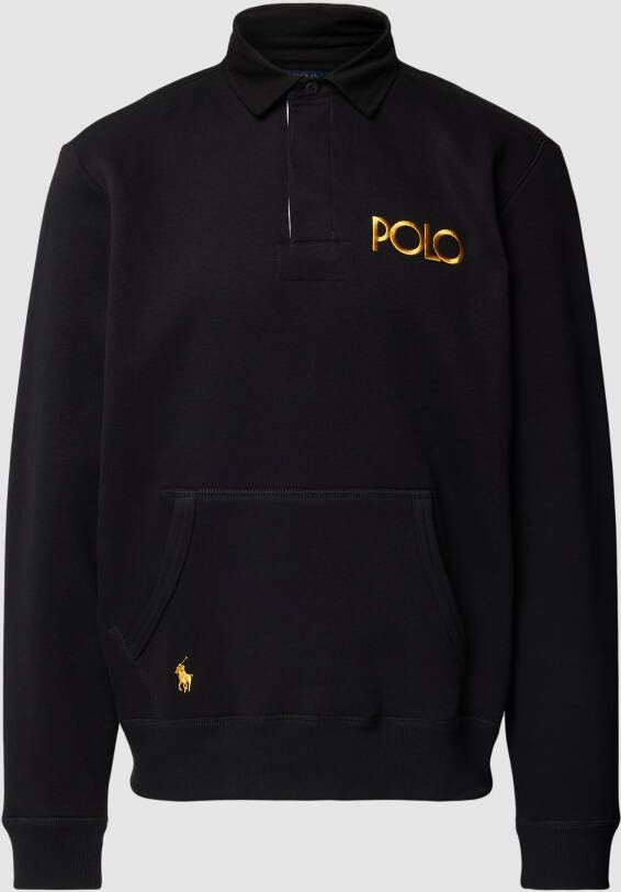 Polo Ralph Lauren Sweatshirt met polokraag en logostitching