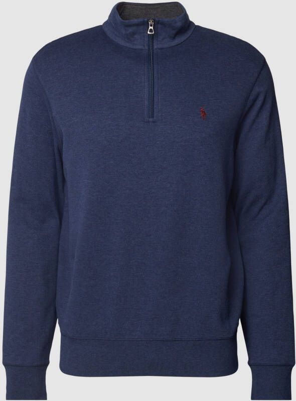 Polo Ralph Lauren Sweatshirt met viscose en korte ritssluiting