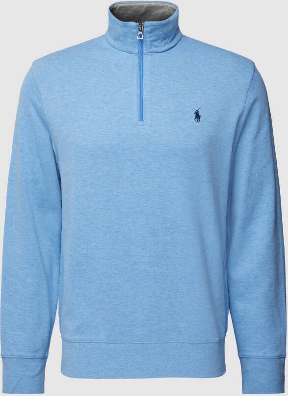 Polo Ralph Lauren Sweatshirt met viscose en korte ritssluiting