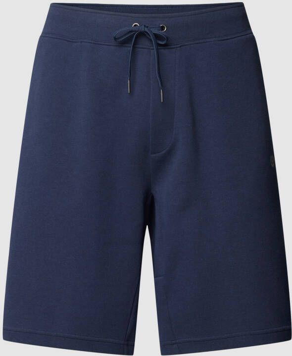 Ralph Lauren Navyblauwe Katoenen Bermuda Shorts met Iconisch Pony Borduurwerk Blue Heren