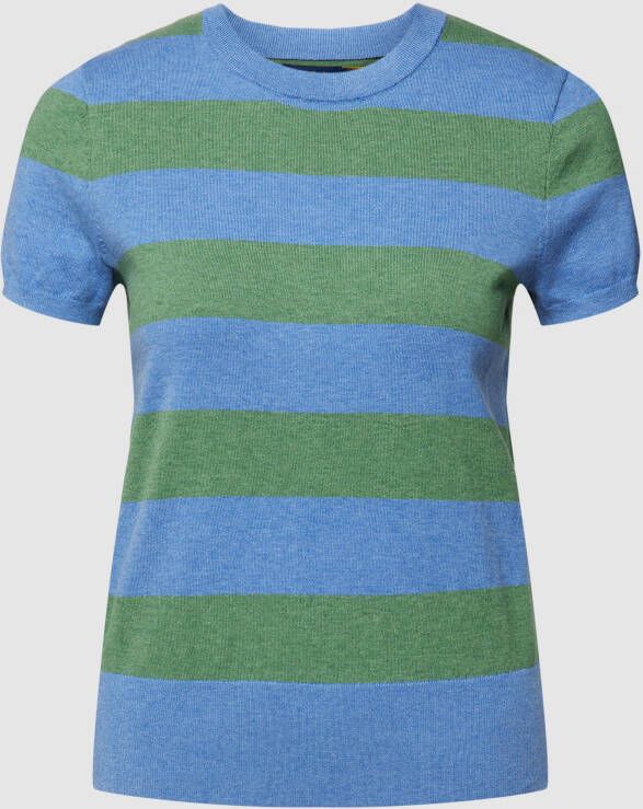 Polo Ralph Lauren T-shirt in gebreide look met streepmotief