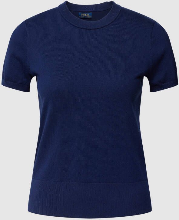 Ralph Lauren Katoenen T-shirt met korte mouwen en logo Blue Dames