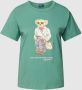 Ralph Lauren Polo Bear Groene T-Shirt voor Vrouwen Groen Dames - Thumbnail 1