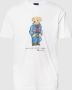 Polo Ralph Lauren Witte Ribgebreide T-shirts en Polos met Polo Bear Grafisch White Heren - Thumbnail 2