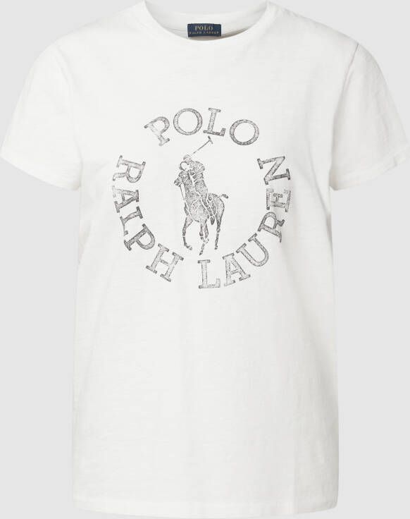 Polo Ralph Lauren T-shirt met labelprint model 'Wellness'