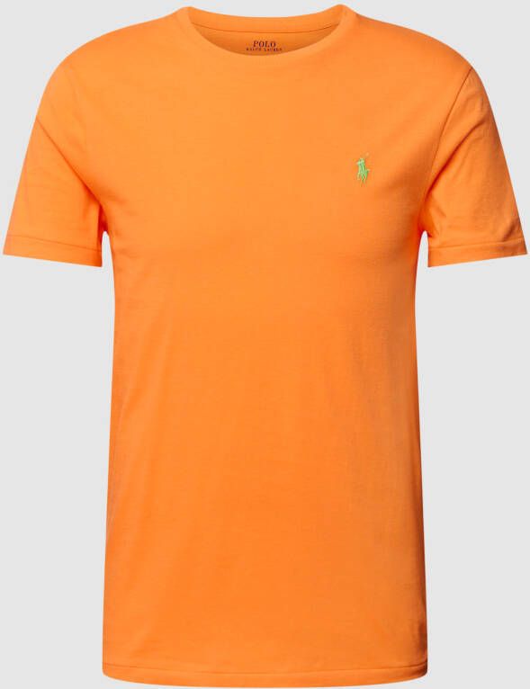 Ralph Lauren Heren Klassiek Crew Neck T-Shirt Orange Heren