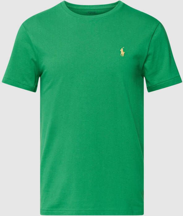 Polo Ralph Lauren Lifeboat Green Katoenen T-shirt met Geborduurd Logo Green Heren