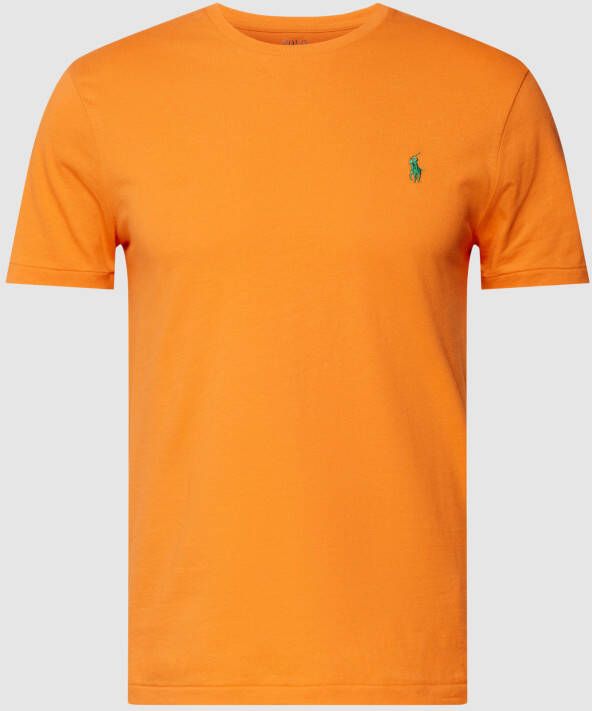 Ralph Lauren Custom Slim Fit Oranje Polo Shirt Orange Heren