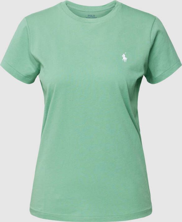 Polo Ralph Lauren Cotton Jersey Crew T-shirt Groen Dames