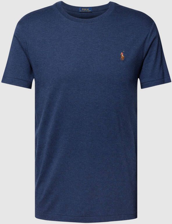 Polo Ralph Lauren Navy Katoenen T-Shirt van Ralph Lauren Blauw Heren