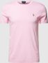 Ralph Lauren Roze Katoenen Crewneck T-shirt met Pony Borduurwerk Pink Heren - Thumbnail 1