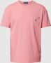 POLO Ralph Lauren regular fit T-shirt met linnen desert rose - Thumbnail 3