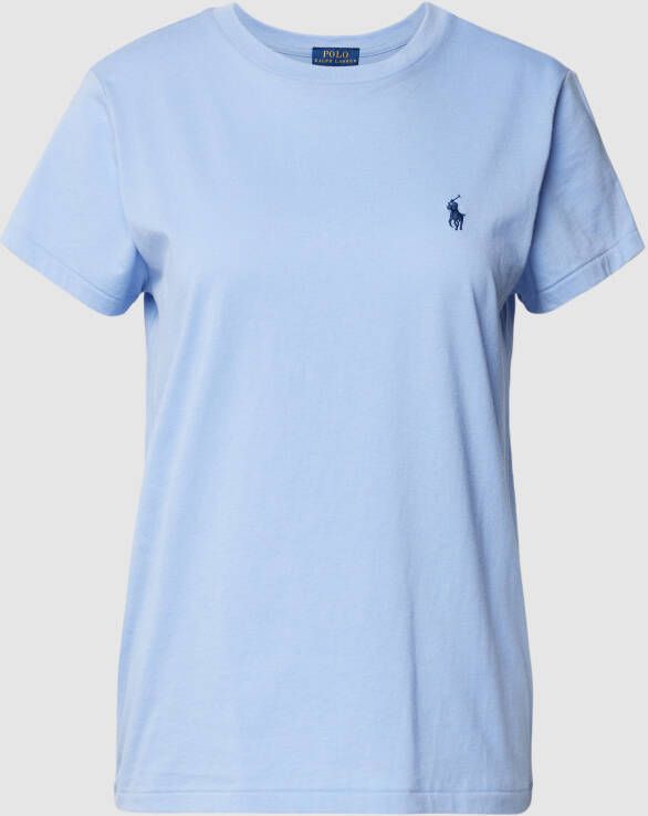 Ralph Lauren Premium Korte Mouw T-Shirt voor Dames Blue Dames
